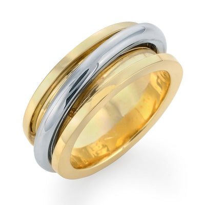 Men's Gold and Platinum Wedding Ring