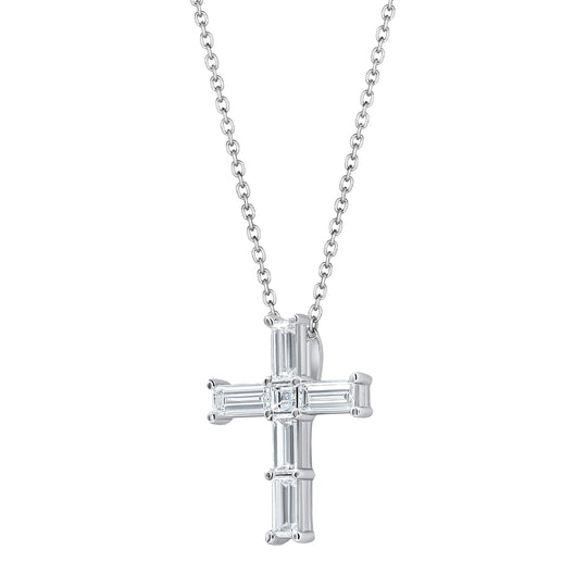 Lester Lampert original design Platinum Small Cross Pendant ...