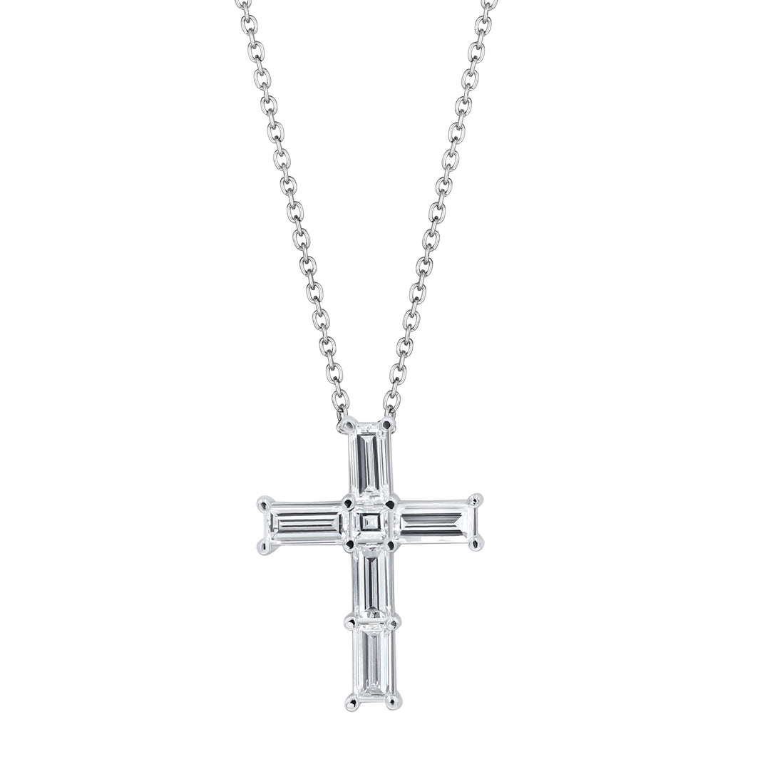 Lester Lampert original design Platinum Small Cross Pendant ...