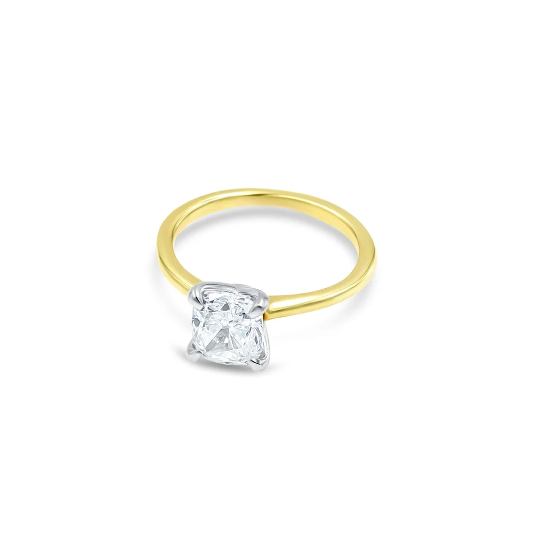 Two-tone Diamond Engagement Ring