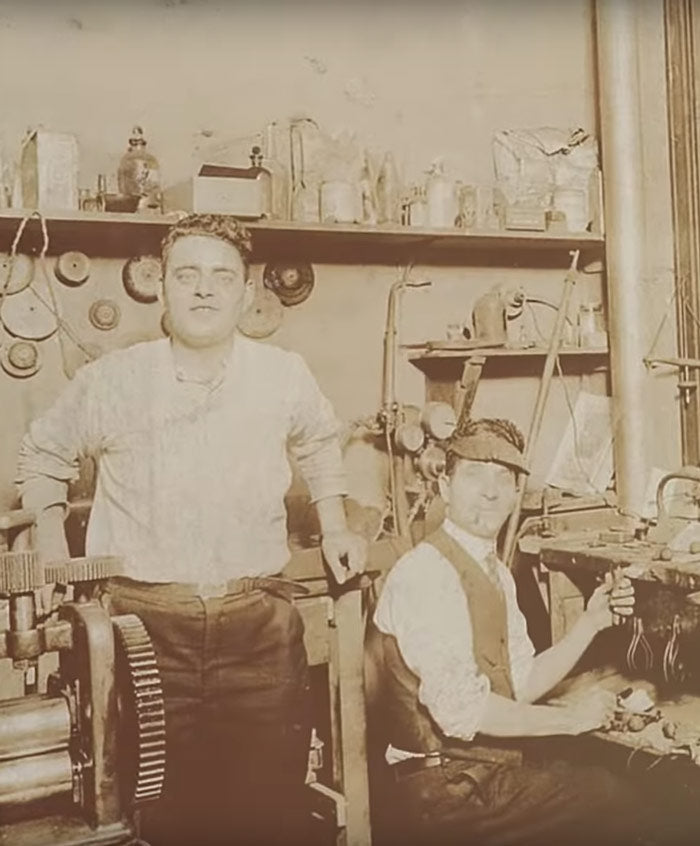 Early Chicago jewelers in chicago workshop early 1900s from Lampert Family