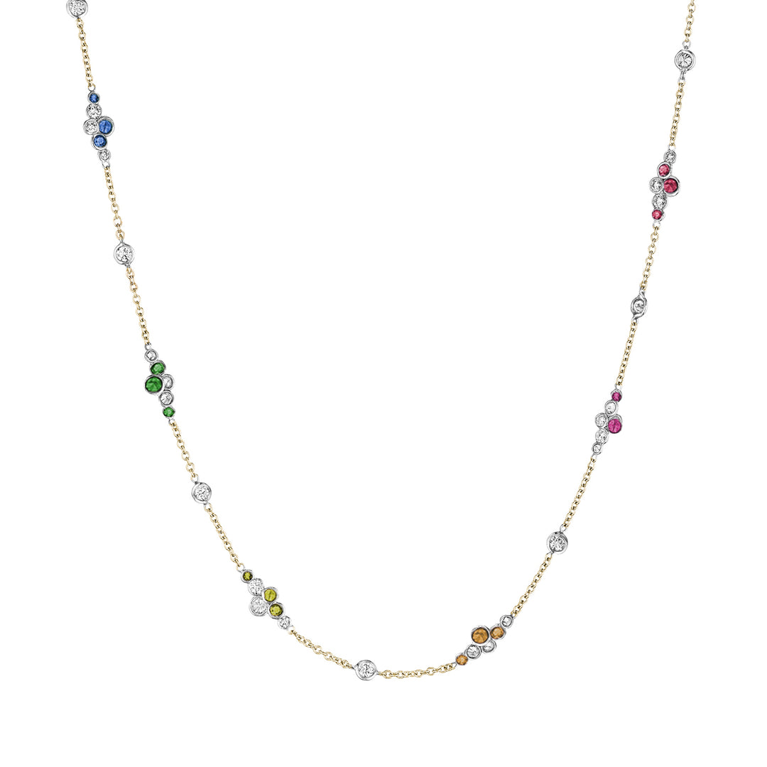 Pirouette™ Necklace with Diamonds & Gemstones
