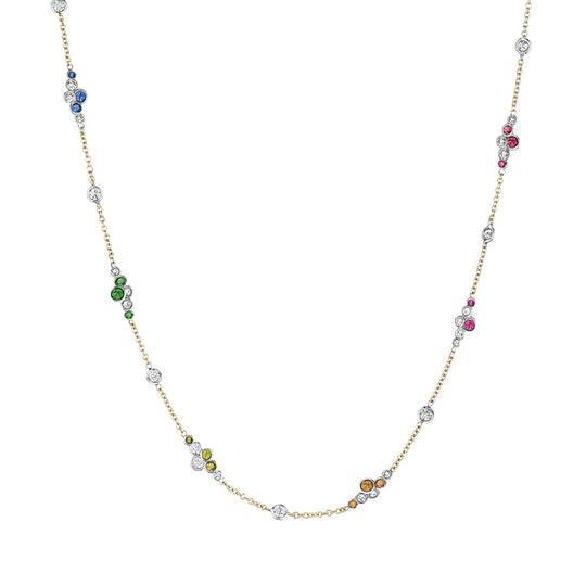 Pirouette™ Necklace with Diamonds & Gemstones