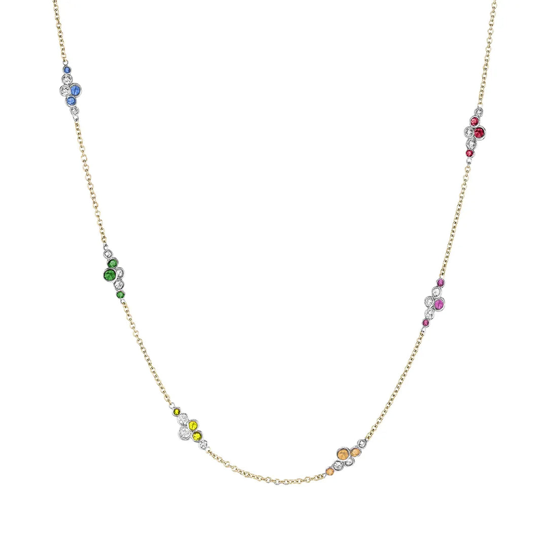 Pirouette™ Necklace with Diamonds & Gemstones