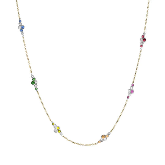 Pirouette™ Necklace with Diamonds & Gemstones