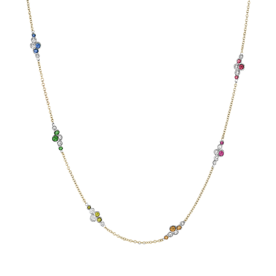 Pirouette™ Necklace with Diamonds & Gemstones