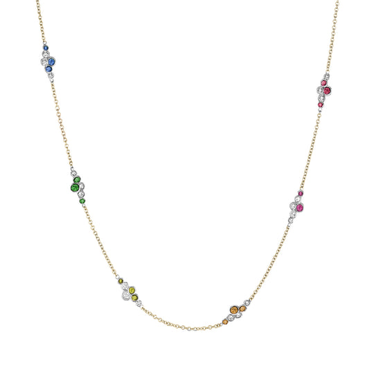 Pirouette™ Necklace with Diamonds & Gemstones