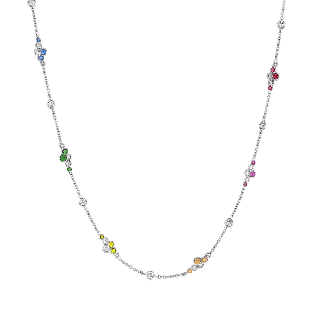 Pirouette™ Necklace with Diamonds & Gemstones