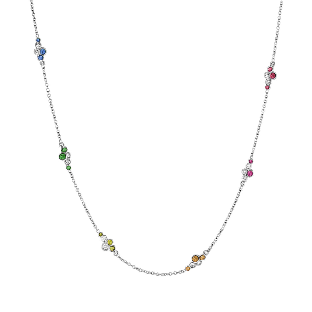 Pirouette™ Necklace with Diamonds & Gemstones