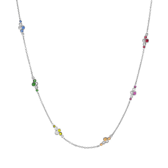 Pirouette™ Necklace with Diamonds & Gemstones