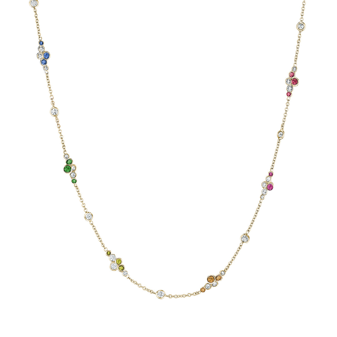Pirouette™ Necklace with Diamonds & Gemstones