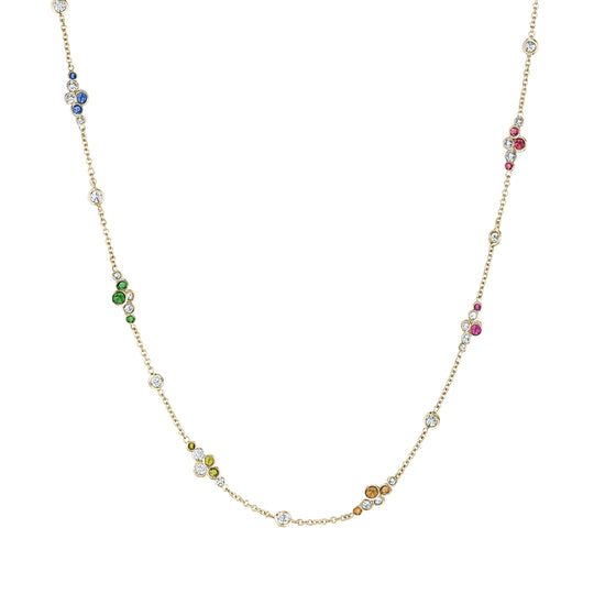 Pirouette™ Necklace with Diamonds & Gemstones