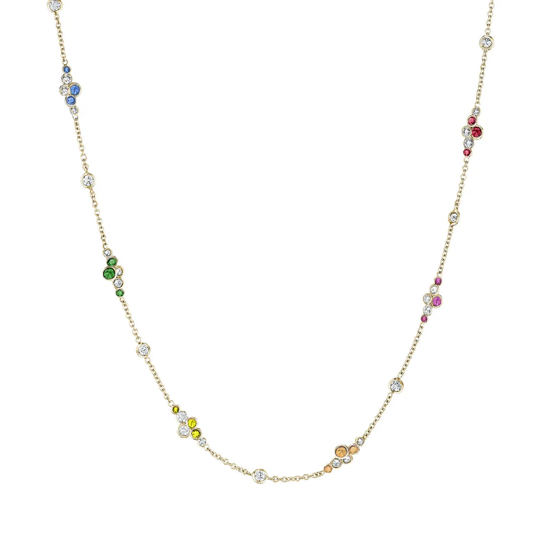 Pirouette™ Necklace with Diamonds & Gemstones