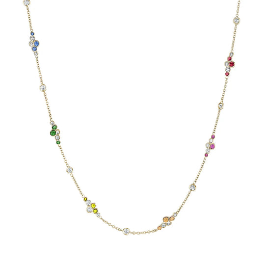Pirouette™ Necklace with Diamonds & Gemstones