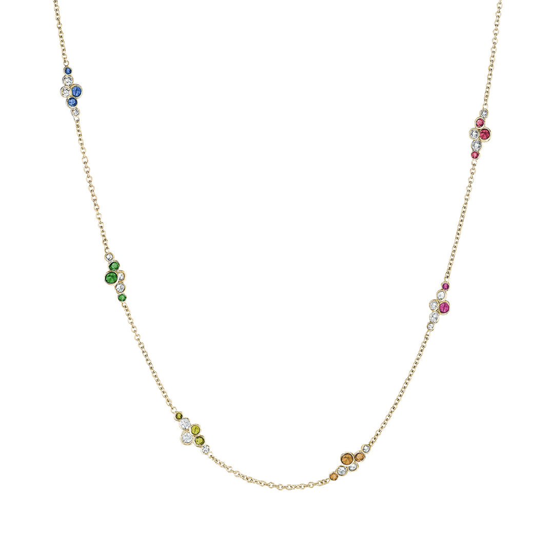 Pirouette™ Necklace with Diamonds & Gemstones