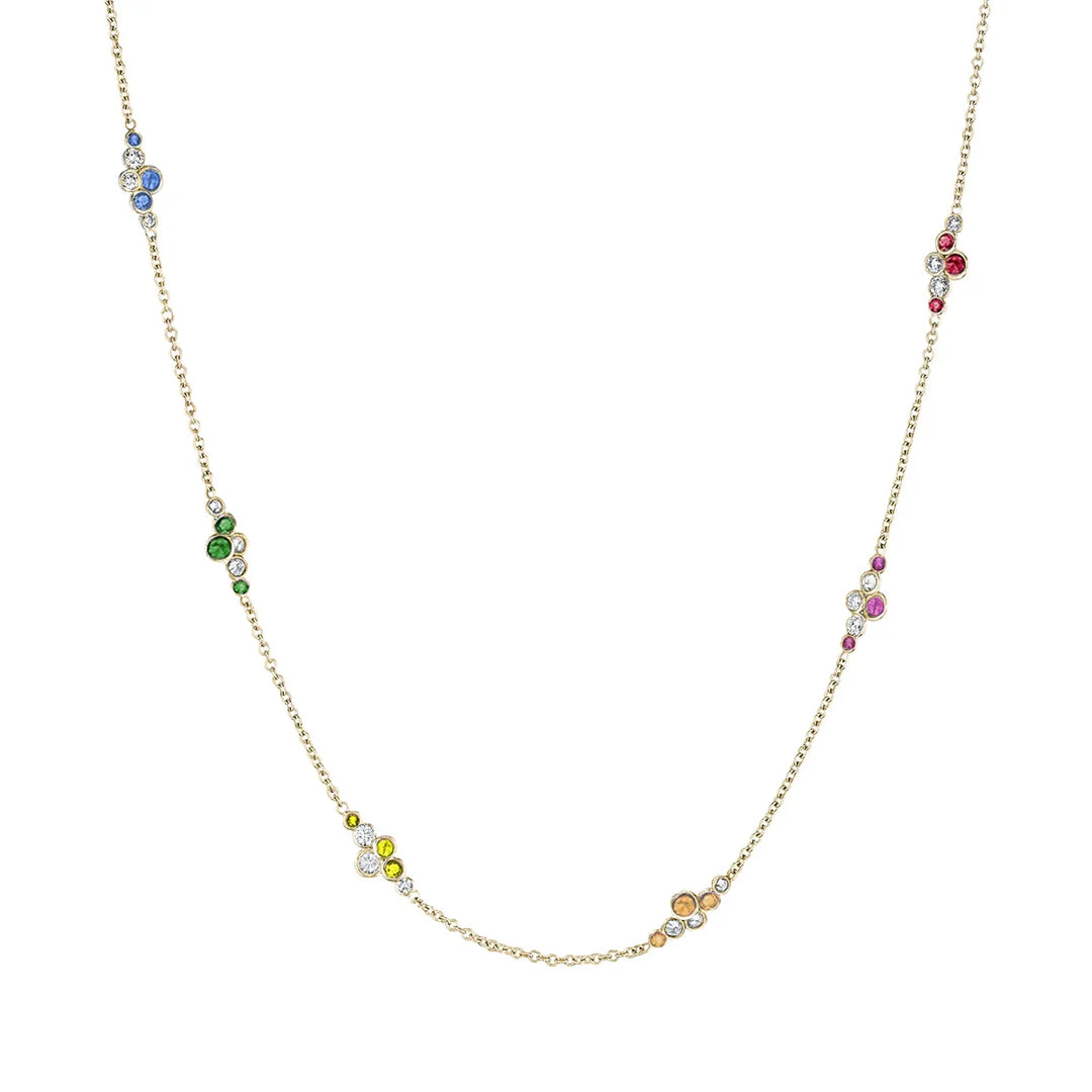 Pirouette™ Necklace with Diamonds & Gemstones