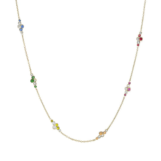 Pirouette™ Necklace with Diamonds & Gemstones