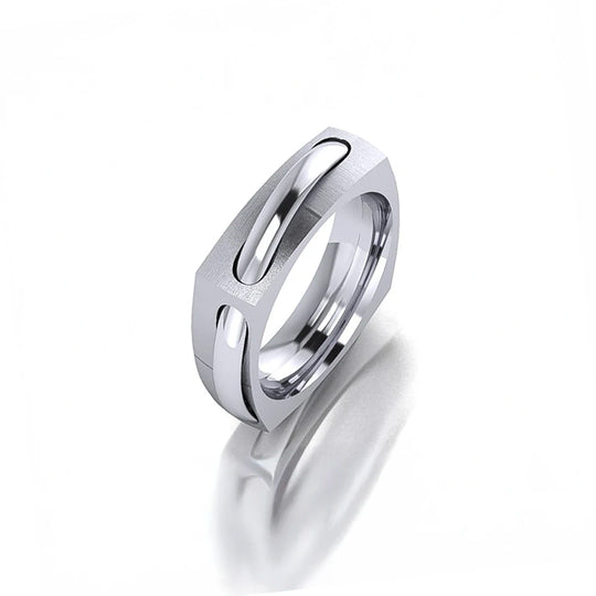 Men's "Ring-in-a Ring Spinner" Wedding Band