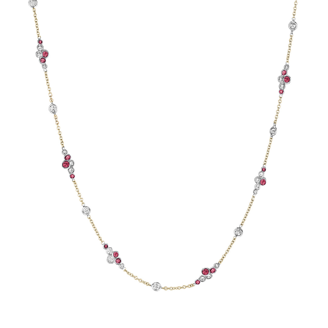 Pirouette™ Necklace with Diamonds & Gemstones