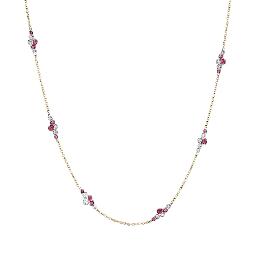Pirouette™ Necklace with Diamonds & Gemstones