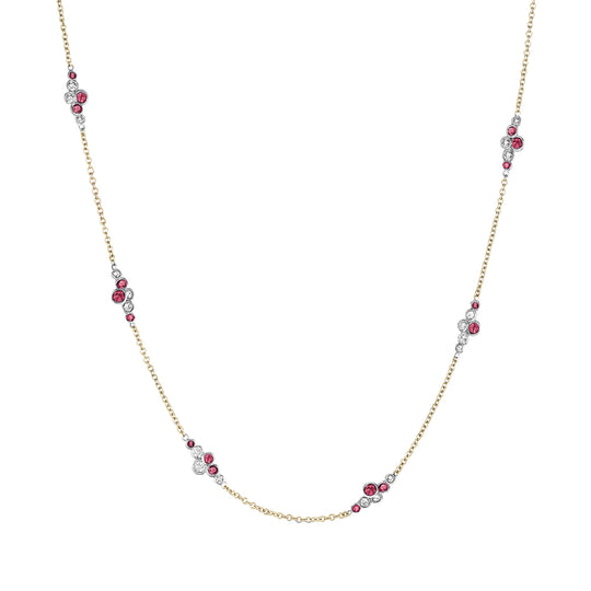 Pirouette™ Necklace with Diamonds & Gemstones