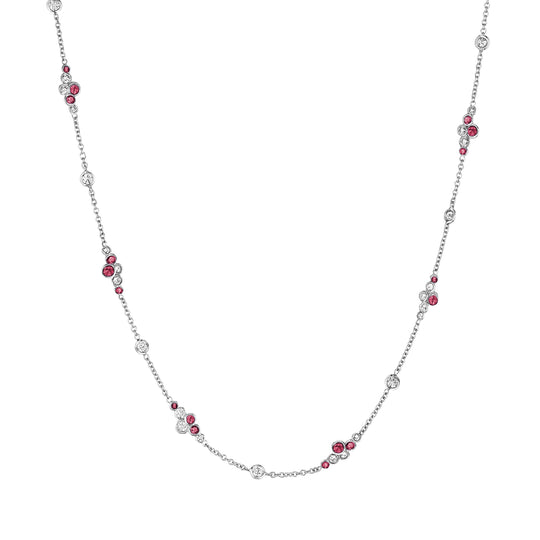 Pirouette™ Necklace with Diamonds & Gemstones