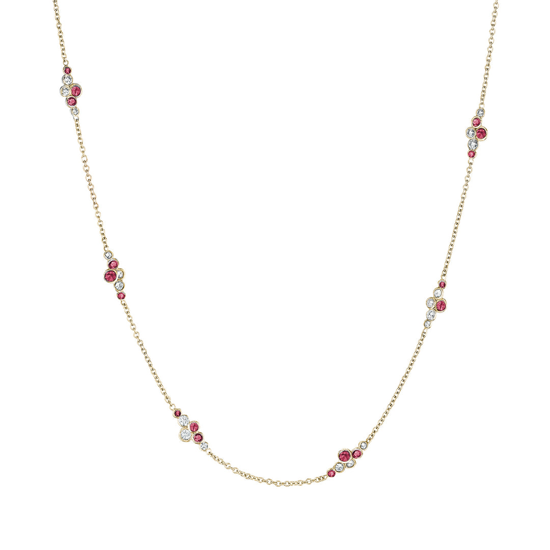 Pirouette™ Necklace with Diamonds & Gemstones