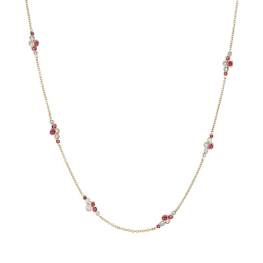 Pirouette™ Necklace with Diamonds & Gemstones