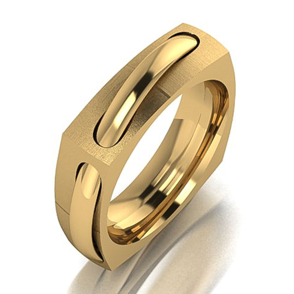 Men's "Ring-in-a Ring Spinner" Wedding Band