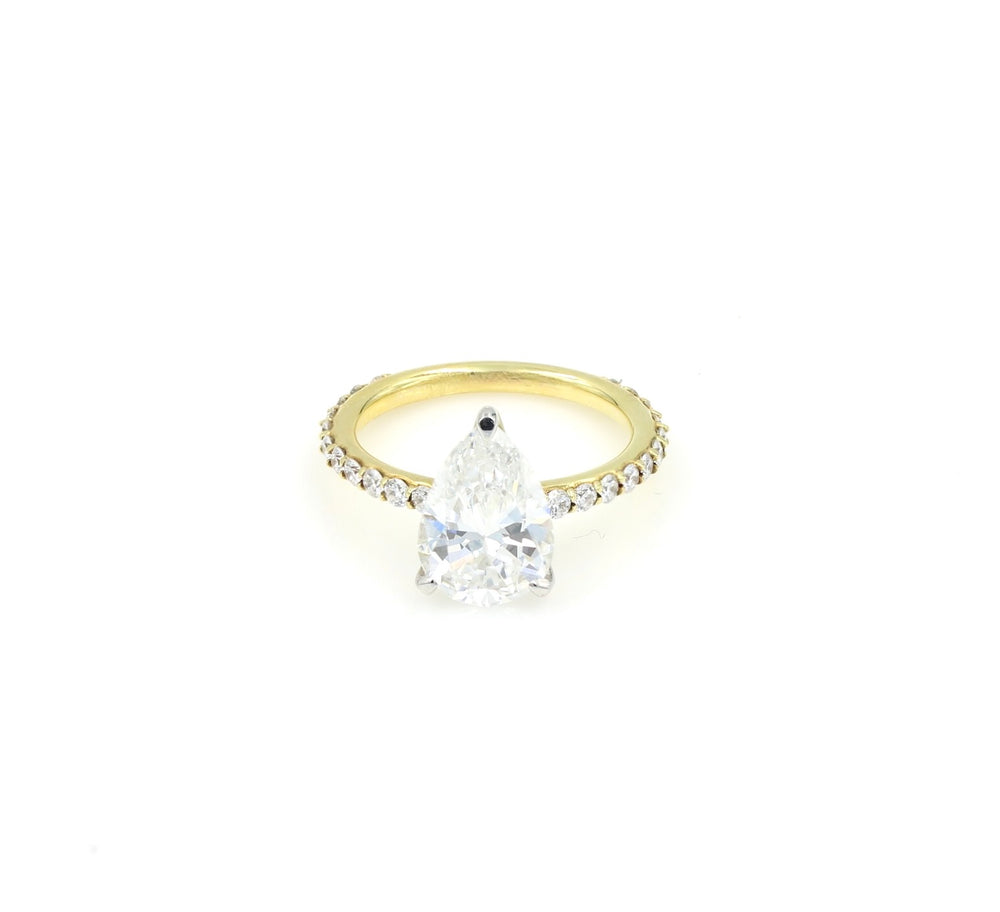 D-Bead™ Two-tone Diamond Engagement Ring