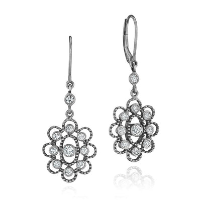 Image of Sillhouette Midnight Finish Earrings