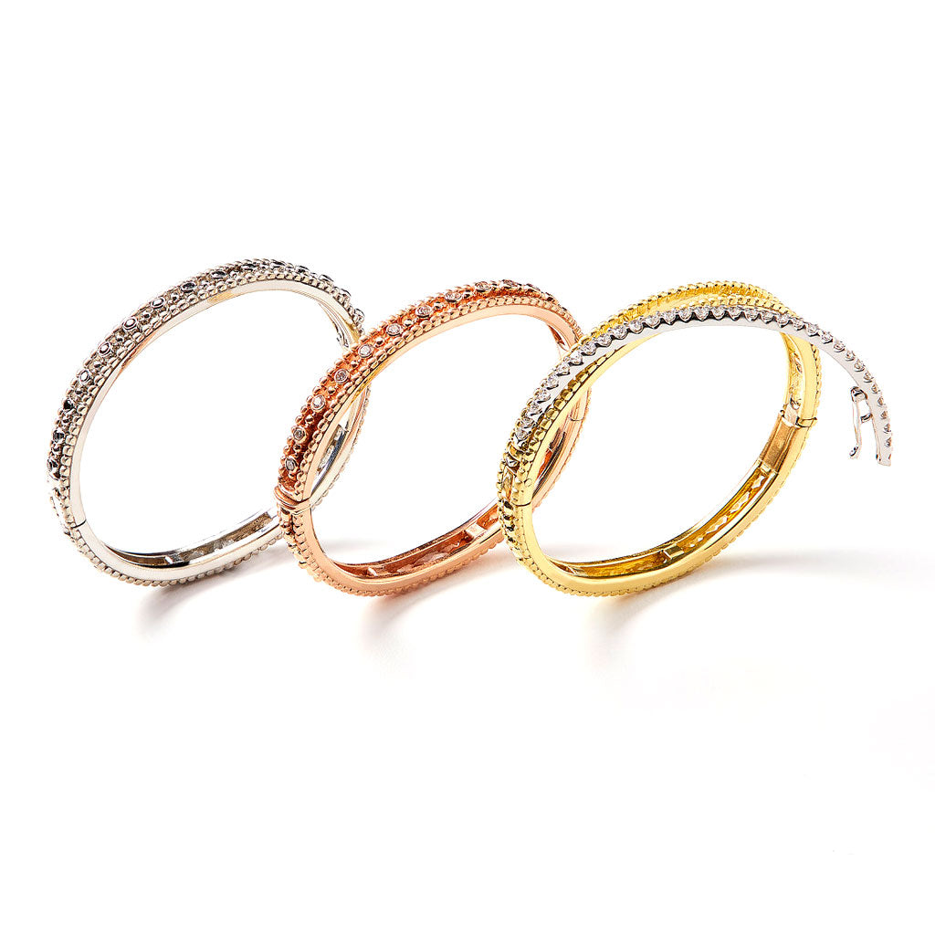 Image of Three CazzuLLe Bracelet Collection with Interchangable Centers