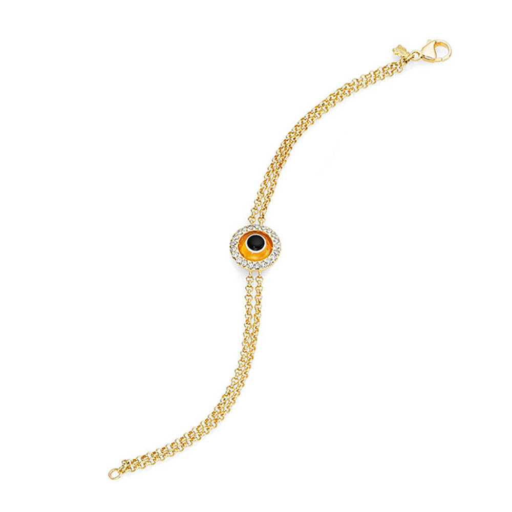 Citrine & Gold "Lucky Eye" Bracelet